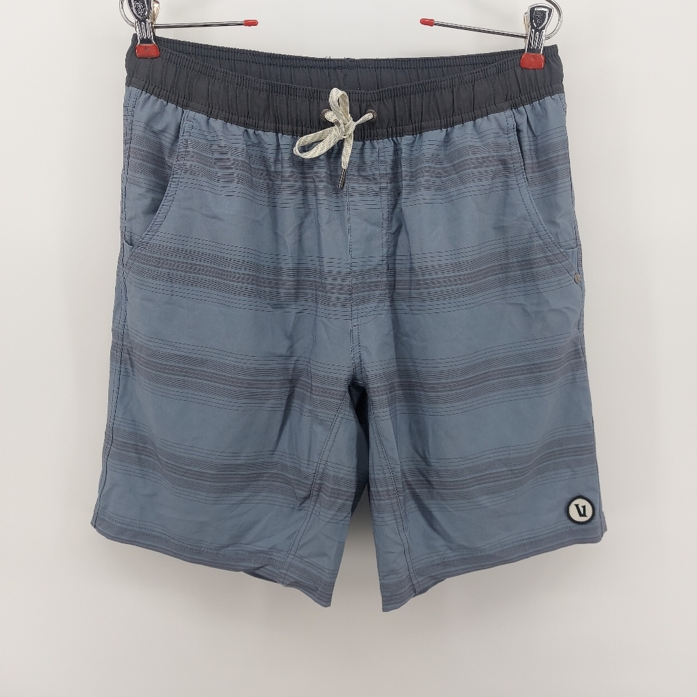 Vuori Kore Men’s Medium Blue Lined 8" Athletic Drawstring  Performance Shorts